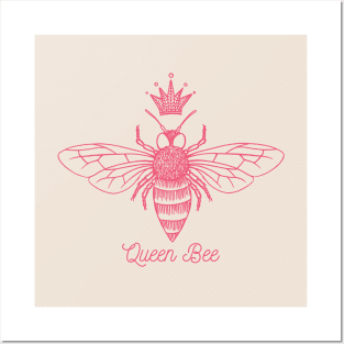 Queen Bee - Pink Posters and Art